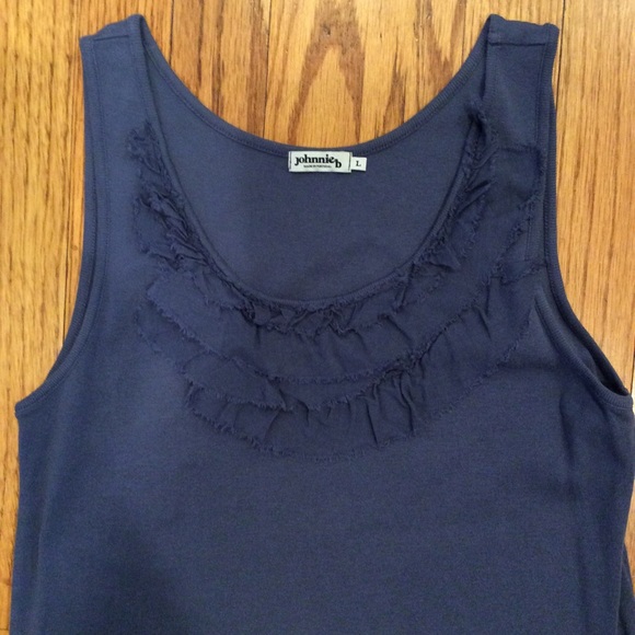 Lot of 2 Johnnie B Boden tank top Blue Large L - Picture 3 of 6